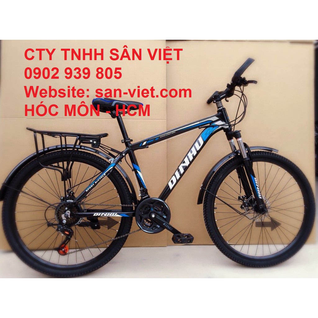 XE ĐẠP 24INCH CỐT BẠC ĐẠN DINHU CÓ ĐỀ