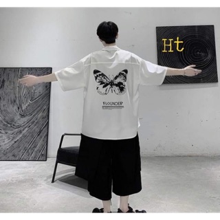 Áo sơ mi bướm FLO ngắn tay HT12