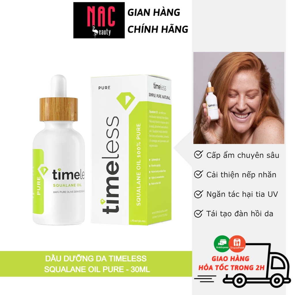 Dầu Dưỡng Timeless Squalane Oil Pure (30ml)
