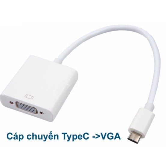 Cáp Chuyển Đổi Từ Cổng Type C sang VGA USB 3.1 - Chất lượng cao