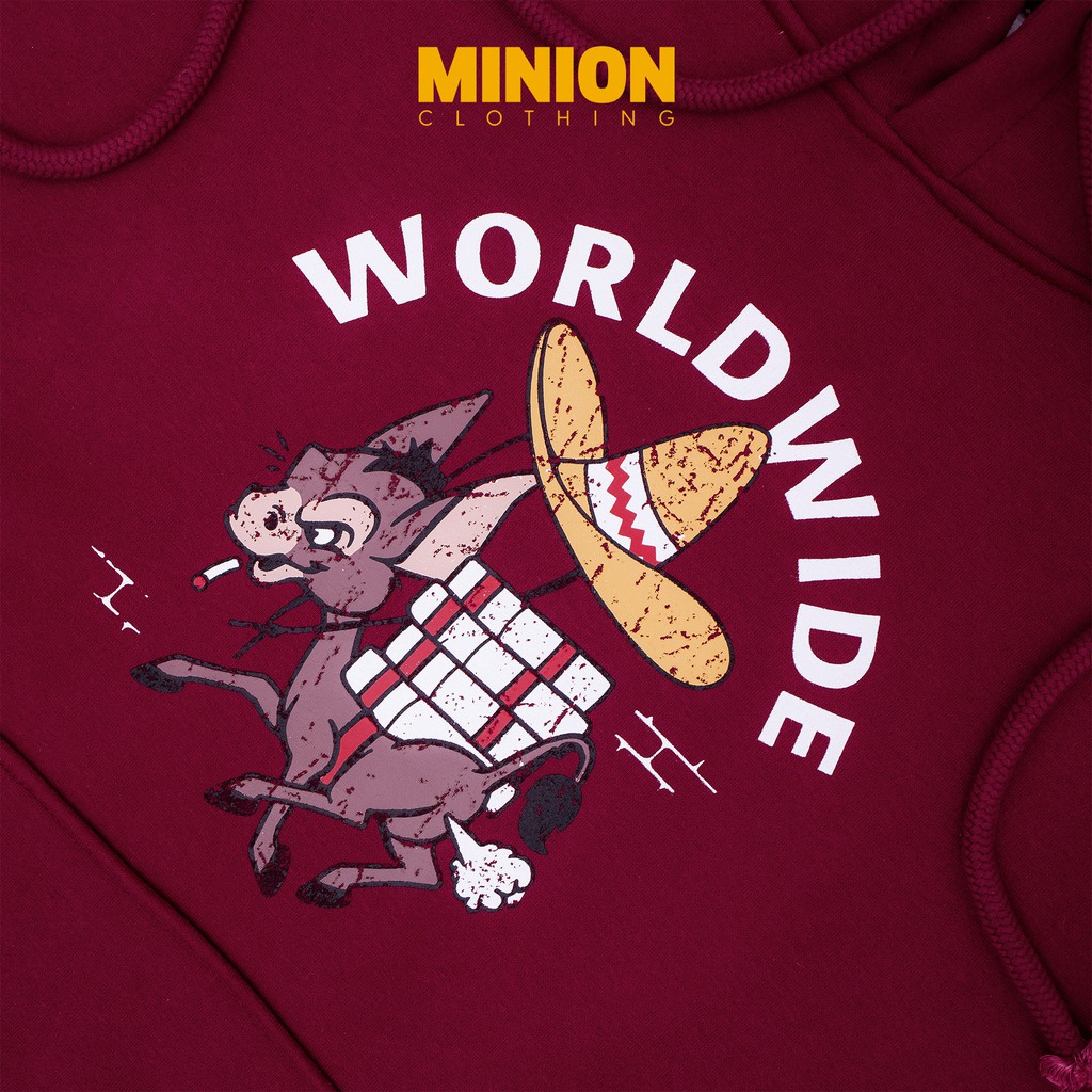 Áo hoodie Minion Clothing nỉ lót bông form rộng, dáng Unisex Ulzzang Streetwear A2918