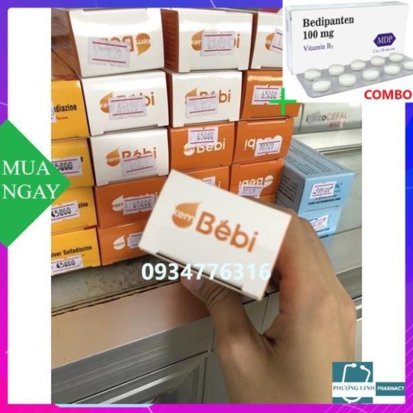 Combo Bedipanten 100mg +  KEM BÔI DA CHO BÉ BI 20g