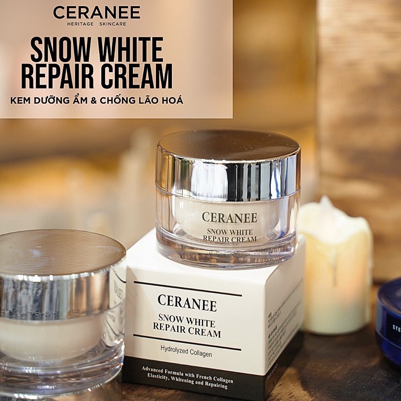 Kem collagen thủy phân thẩm thấu sâu tế bào da, chống lão hóa, căng bóng da xóa mờ thâm nám Ceranee Hàn Quốc chính hãng