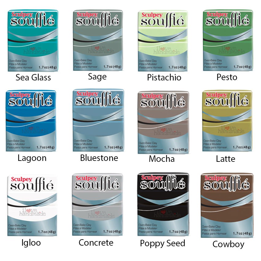 ĐẤT SÉT NUNG SCULPEY POLYMER CLAY SOUFFLE 48G