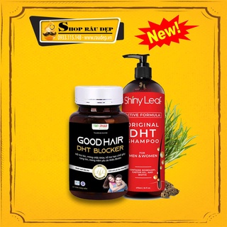 Combo Hỗ trợ mọc tóc, giảm gãy rụng tóc Dầu Gội DHT + Viên Uống DHT Good Hair