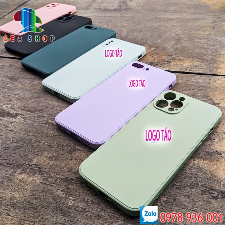 Ốp lưng iPhone CHỐNG BẨN VIỀN VUÔNG - iPhone XS, XR, 6, 6S Plus, 7Plus, 8 Plus, 12 Mini -Nhựa dẻo-Có lót nhung bên trong