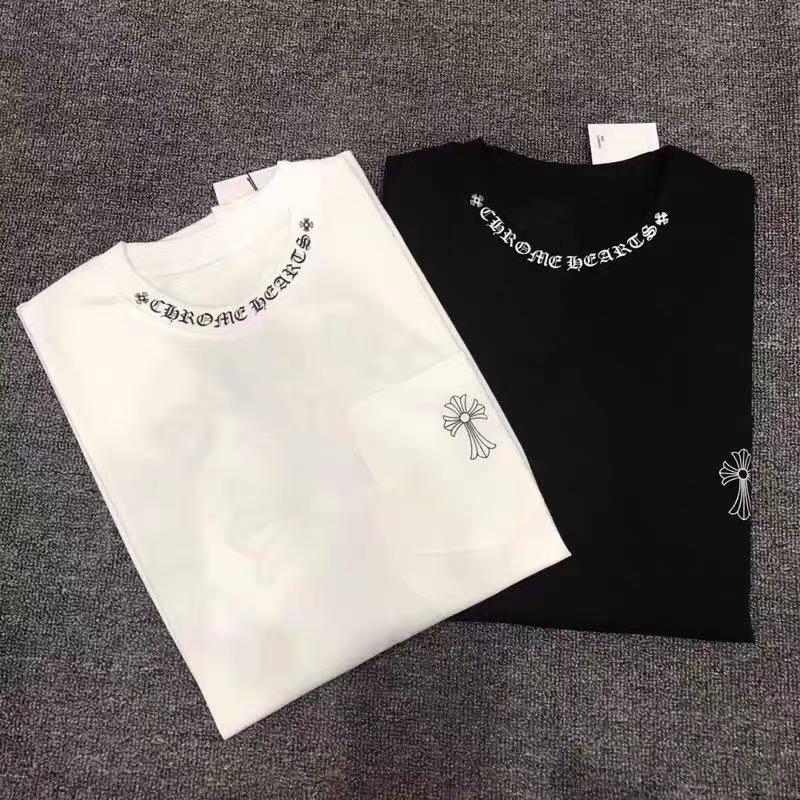 Áo Thun Cotton Tay Ngắn In Chữ Thập Unisex