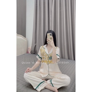 Đồ ngủ Pijama cộc tay lụa Latin