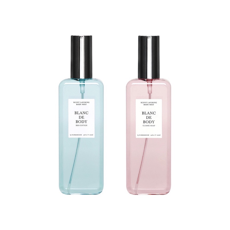 Nước hoa xịt thơm toàn thân W.DRESSROOM Blanc De Body Scent Layering Body Mist 100ml