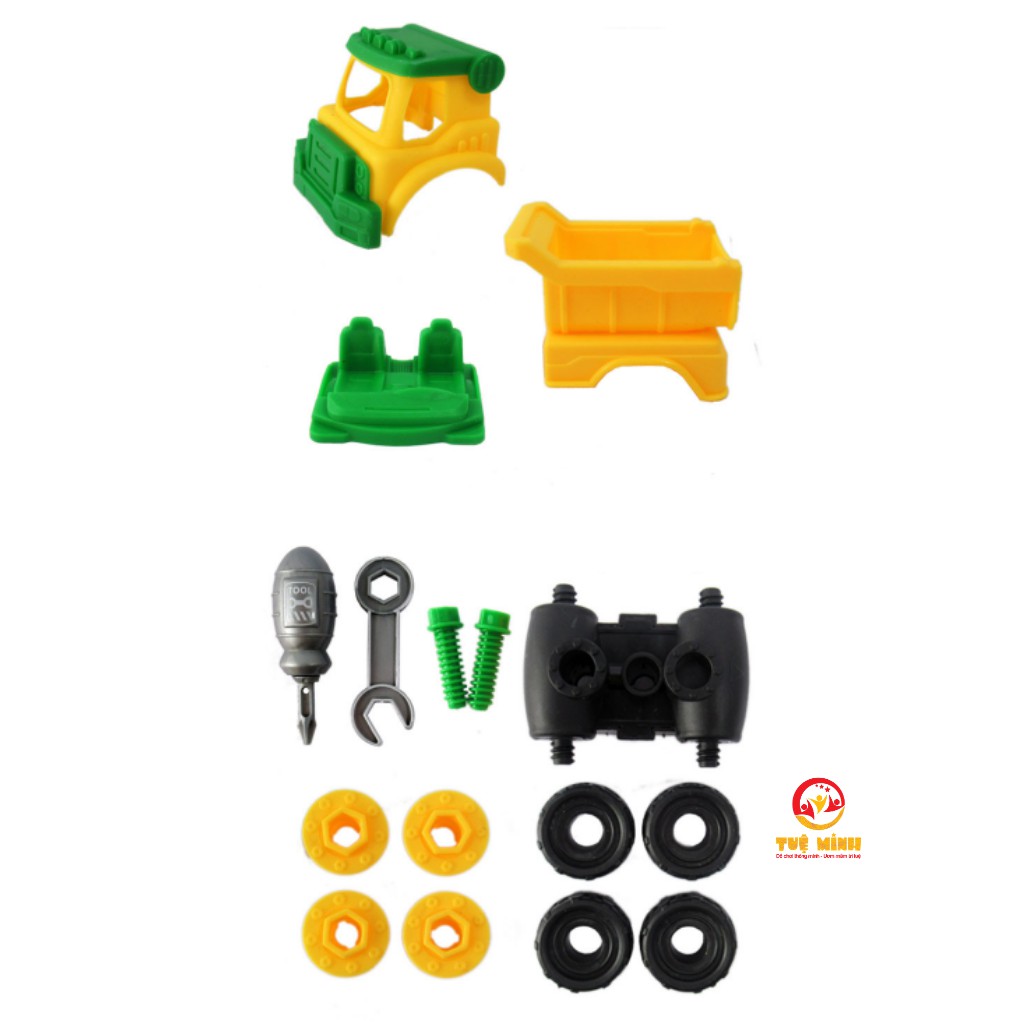 [Mã LIFETOYS1 giảm 30K đơn 99K] Đồ Chơi Trẻ Em Set 4 Ô Tô Tháo Lắp Được Cho Bé Tập Làm Kỹ Sư