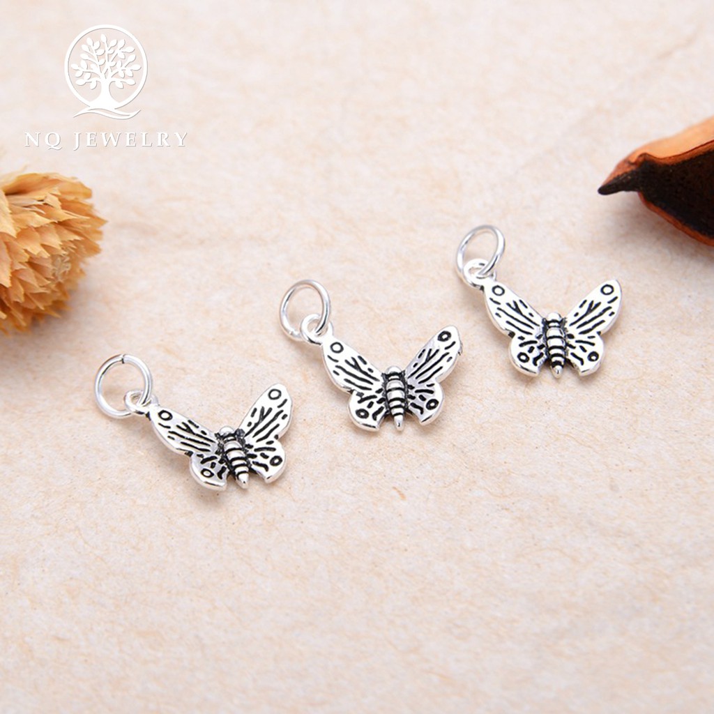 Charm bạc hình con bướm treo - NQ Jewelry