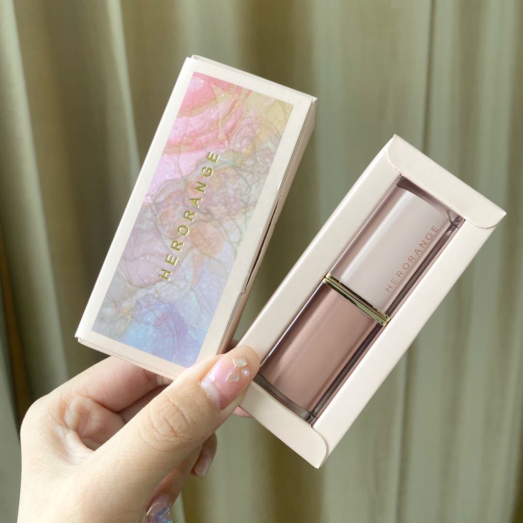 Son thỏi màu Gold Herorange lâu trôi lên màu nhanh dưỡng ẩm không khô môi tone đỏ nâu đất