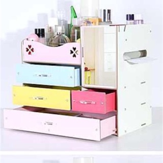 Kệ mỹ phẩm 4 tầng có gương 