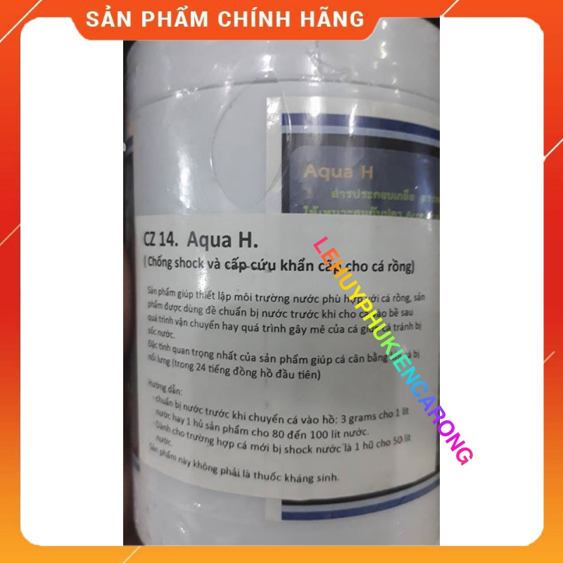 Aqua H Chống Sốc và Cấp Cứu Khẩn Cấp Cho Cá Rồng Hàng Chính Hãng Thái Lan
