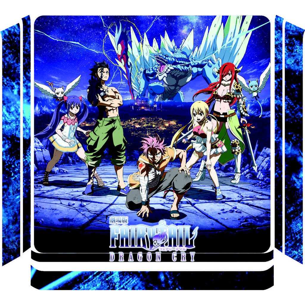 Skin ps3 và ps4 Fairy Tail miếng dán trang trí bảo vệ decal máy game điện tử