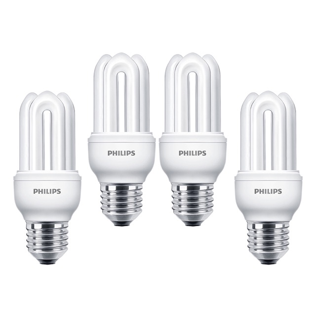 Bóng đèn Compact 3U 11W Philips - hàng chính hãng, có sẵn - có ánh sáng trắng và vàng