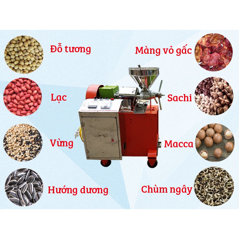 Máy ép dầu đa năng giá rẻ 10-15 kg/h