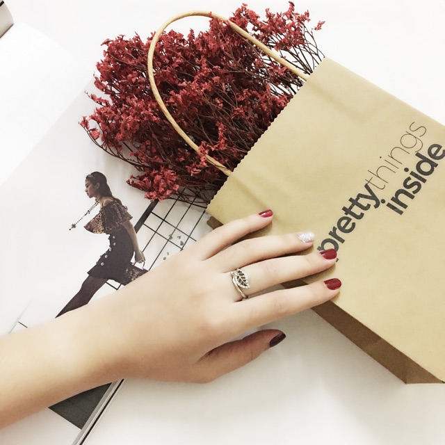 NHẪN SET MIDI RINGS NƠ TRÁI TIM