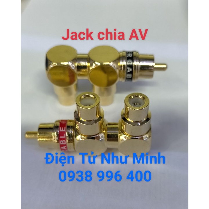 Jack Chia RCA 1 ra 2 Monster Cao Cấp ( 1 Cặp )- Jack Chia Bông Sen