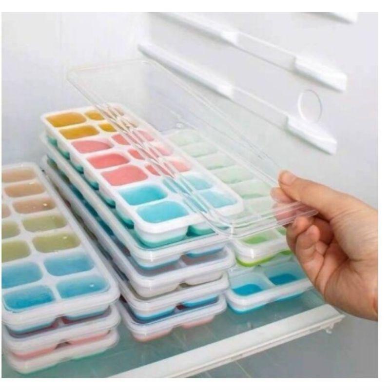 Khay đá, khay trữ đông đế silicon - BPA free - an toàn cho bé , tiện lợi cho mẹ