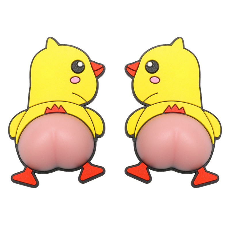 1 Cặp Nhãn Dán 3D Hình Thú Hoạt Hình Trang Trí Cửa Phòng Bé