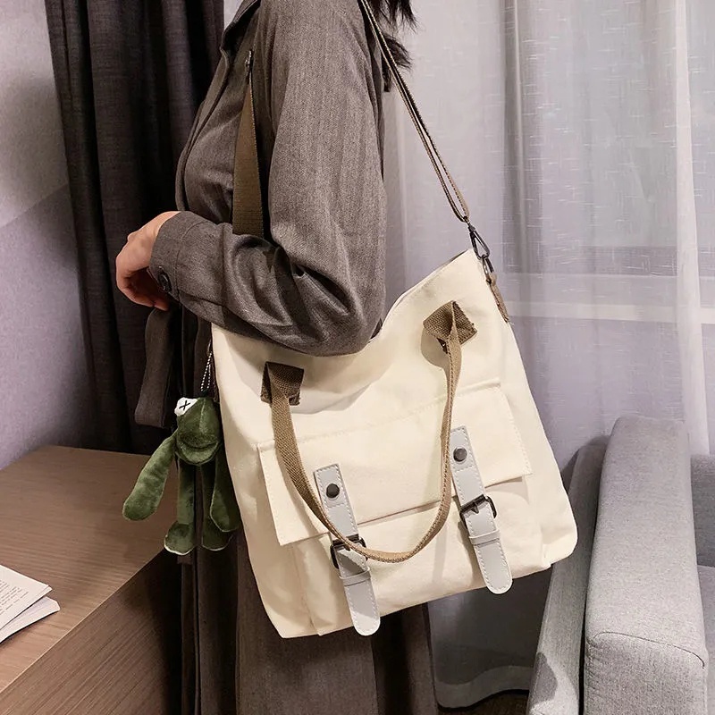 Túi Xách canvas Cỡ Lớn Phong Cách Hàn Quốc Mới fp165