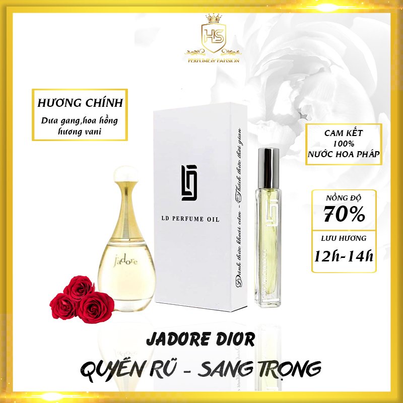 J'adore Dior nữ - Dầu Thơm LD PERFUME OIL Dạng Xịt Mùi Hương Quyến Rũ Sang Trọng - LD24
