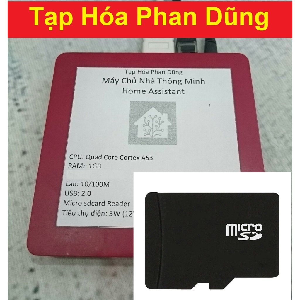 Thẻ nhớ cao cấp cài sẵn Hass.io home assistant cho REDBOX