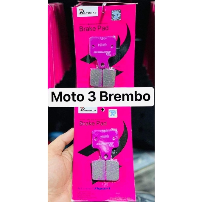 Bố Thắng xe máy, Bố Heo Dầu Brcmbe Moto3 2piston, dùng thay thế bố thắng bị hư hỏng, bị mòn, lắp đặt như zin