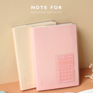 Sổ tay NOTE FOR ruột kẻ ngang sổ kế hoạch màu pastel (kèm bao trong và 4 card thay thế)