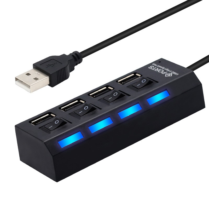 HUB USB 1 ra 4 có công tắc 40cm