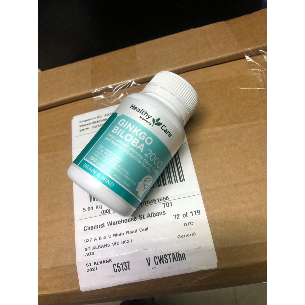 Viên uống bổ não ginko biloba 2000 mẫu mới | Thế Giới Skin Care
