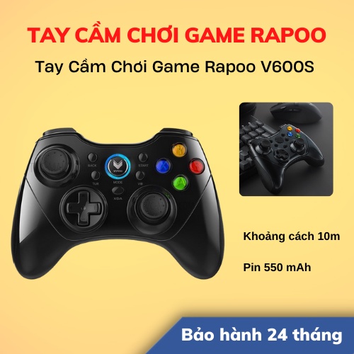 [Hỏa Tốc - HCM] Tay Cầm Chơi Game Rapoo V600S Không Dây | Hàng Chính Hãng | Bảo Hành 24 Tháng | LSB Store