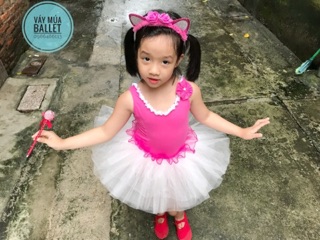 Váy múa ballet xếp bèo eo (có sỉ từ 5c)
