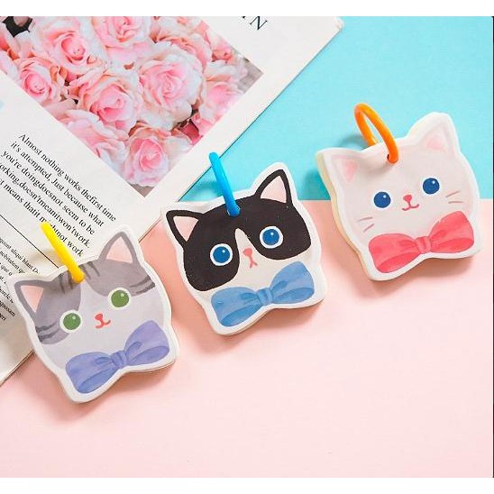 Sổ note flashcard trần tình lệnh FCT39 tiêu chiến vương nhất bác MDZS mèo đeo nơ