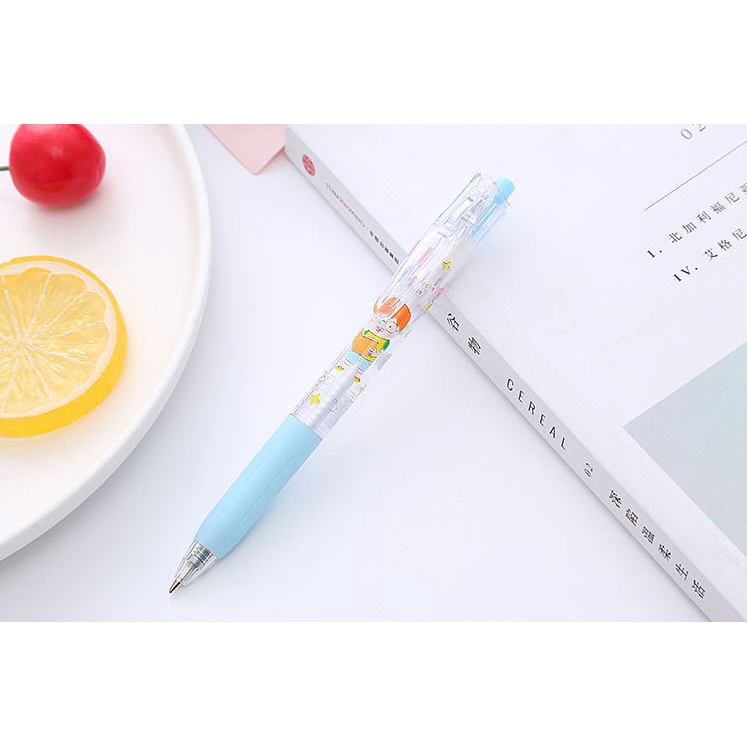 Bút Gel Bấm Tuổi Thơ Tinh Nghịch Mực Đen 0,5mm H154