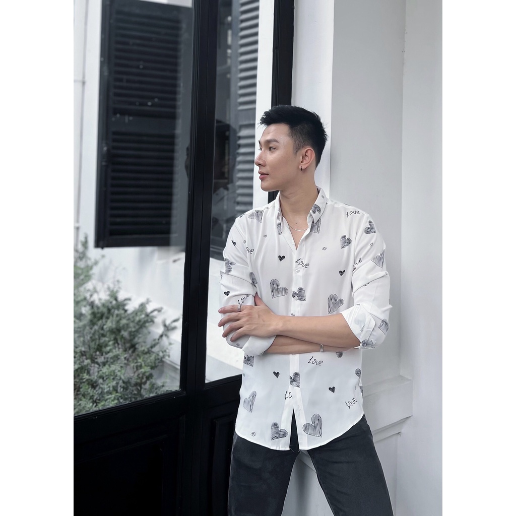 áo sơ mi lụa dài tay form rộng S10