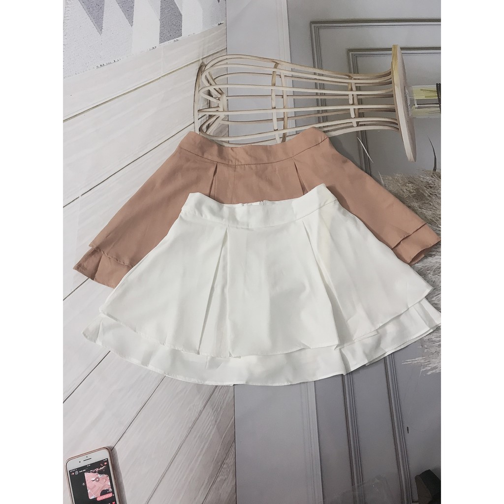 Chân Váy Ngắn Xếp Ly Chữ A Entyty, Chân Váy Tennis Xếp Li Chữ A Công Sở 2 tầng | BigBuy360 - bigbuy360.vn