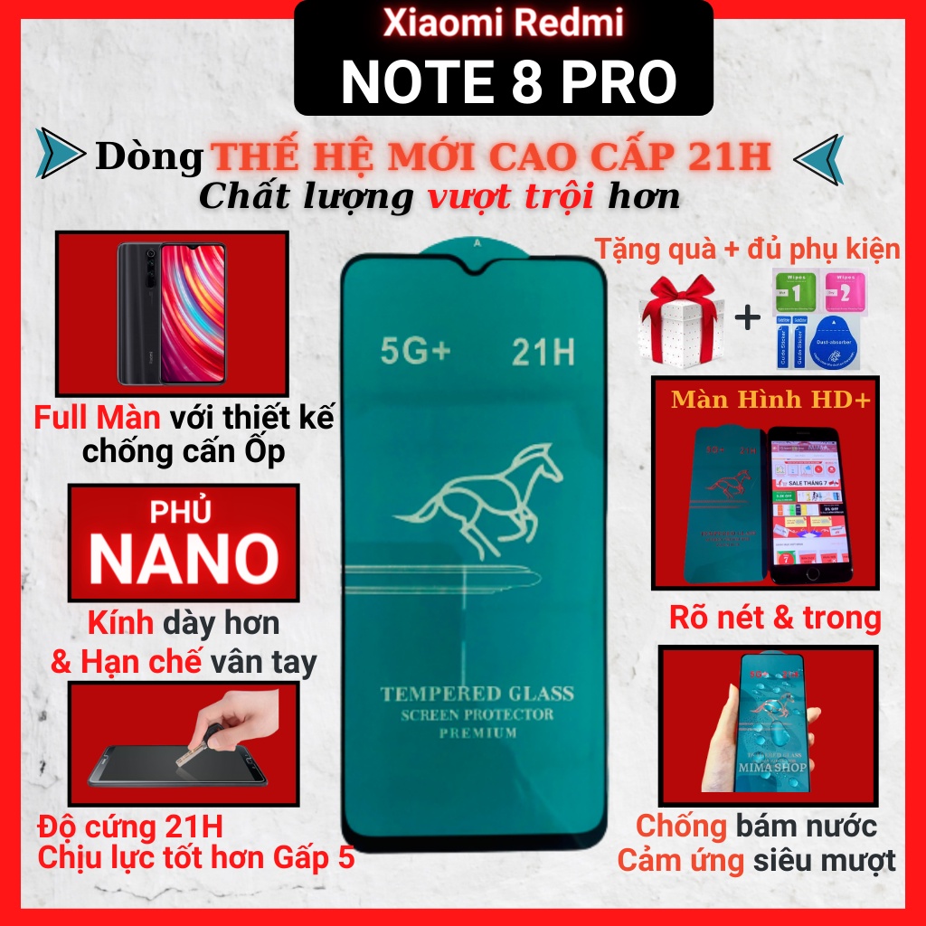 Kính cường lực KINGKONG Xiaomi Redmi Note 12 Pro 12 7 7s Pro 8 Pro 9 9s 10 10s 11 11s cao cấp full màn hình chống trầy