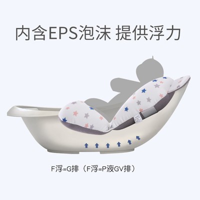 Bé tắm túi lưới bé tắm tạo tác có thể nằm đệm chống trơn trượt Giường tắm lơ lửng cho trẻ sơ sinh
