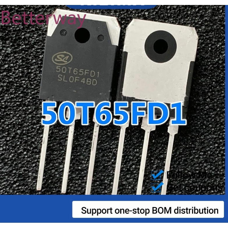 5 Chiếc Transistor 50T65FD1 SGT50T65FD1PN 50T65FD IGBT 650V 50A TO-3P 50T65 betterway