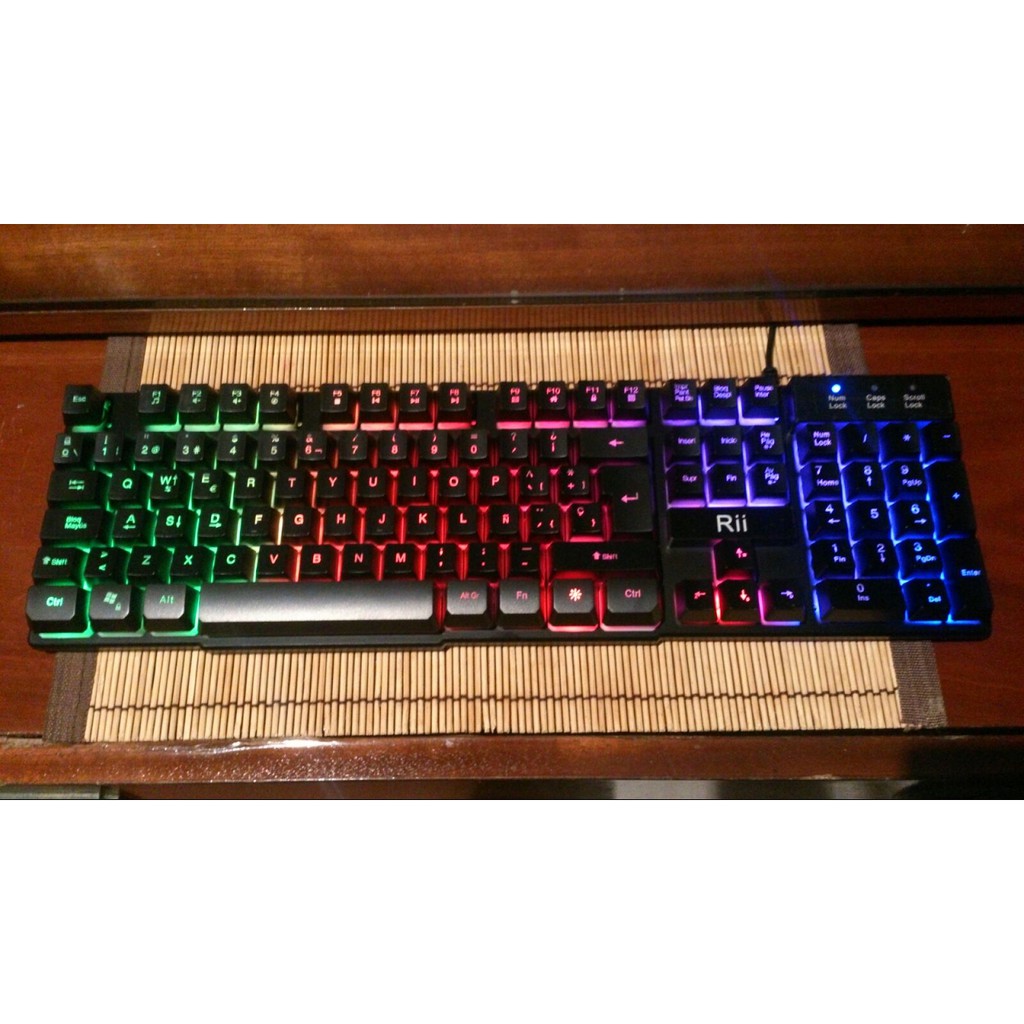 COMBO Bàn phím Rii RK100+Chuột RM400 cho quán nét