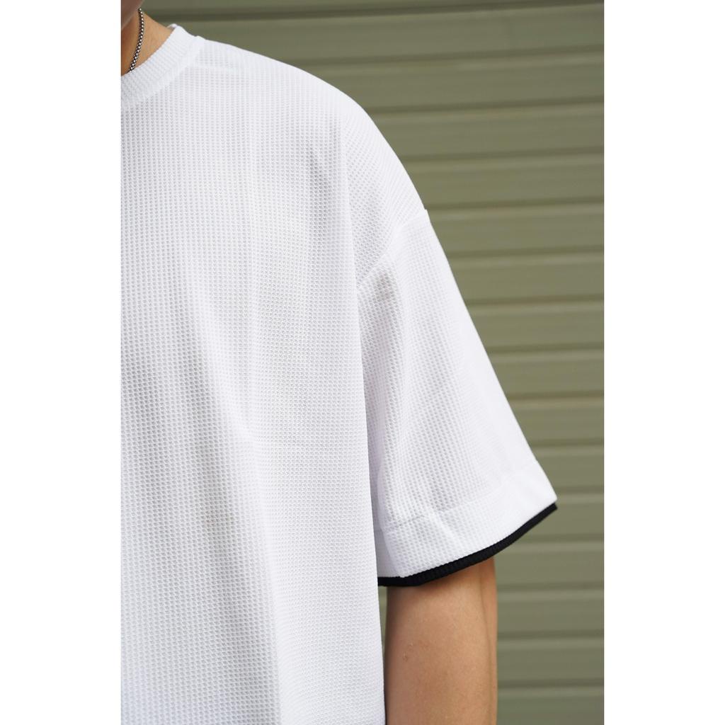 Áo thun Layer Double T-shirt JBAGY, áo phông vải thun tổ ong - JT04