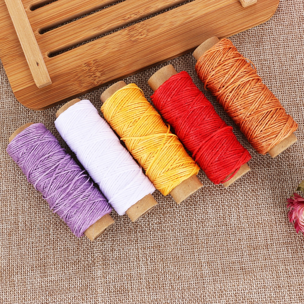 Cuộn chỉ thêu dùng trang trí mặt da PU thủ công tiện dụng