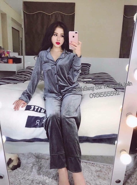 Bộ Pijama nhung