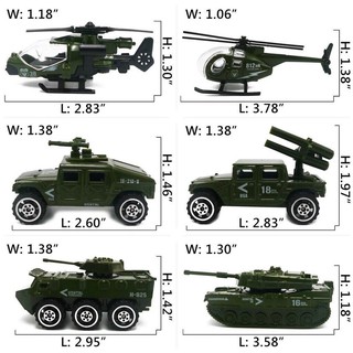 [Freeship] bộ đồ chơi mô hình xe quân sự ( set 6 chiếc )