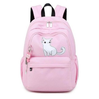 BALO Mèo Trắng Xinh Xắn/Cat Waterproof School Bags