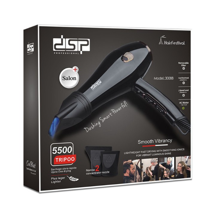 Sản Phẩm Máy sấy tóc hai chiều thương hiệu cao cấp DSP 30089 công suất 1600W (Bảo hành 12 tháng) .
