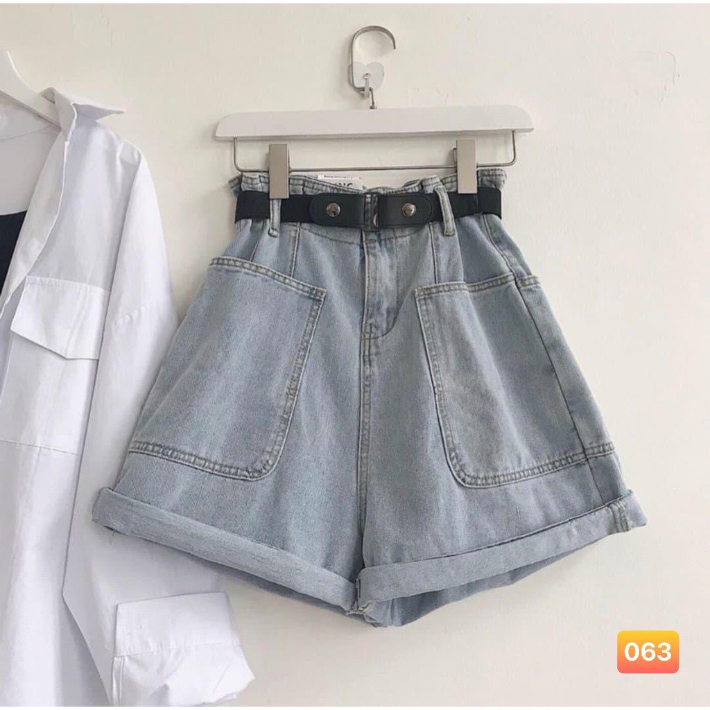 FS50K_Quần Short Jeans 2 Túi Cao Cấp OHS063