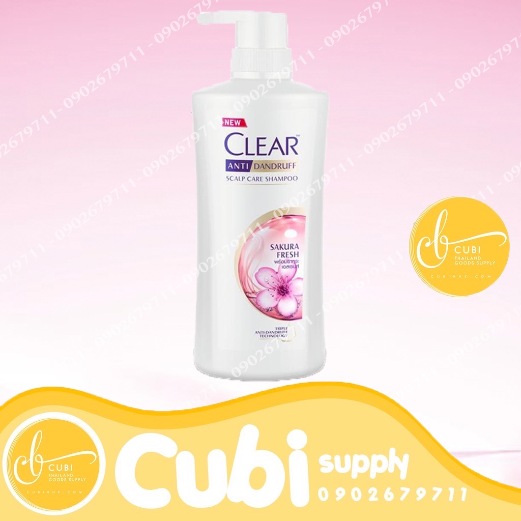 Dầu Gội Clear Hoa Đào Thái Lan 435ml